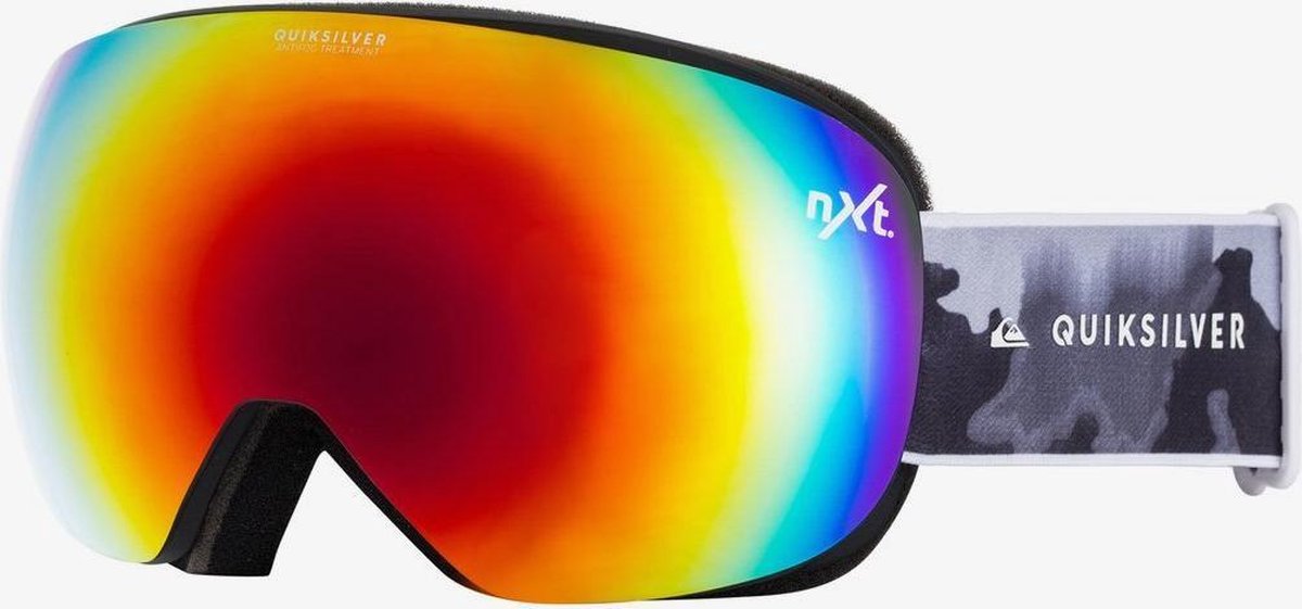 Quiksilver QS_R goggle true black bustin big camo / NXT red chrome