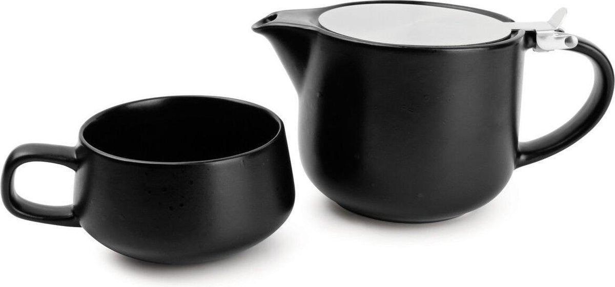 Tea for one set 60cl zwart Anders