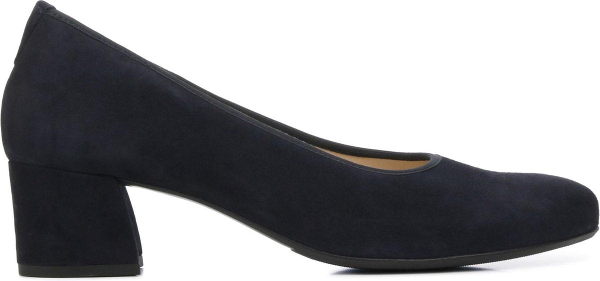 Hassia Vrouwen Suède  Pumps / Damesschoenen Blokhak hoogte 5 - 5.5 cm   - 304902 - Blauw - Maat 37