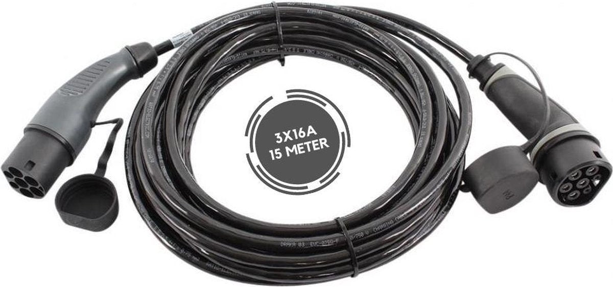 Ratio Basic Line laadkabel | type 2 naar type 2 | 11 kW | 15 meter