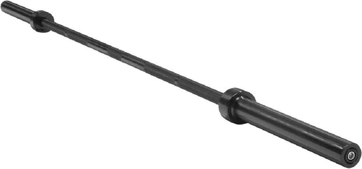 Olympische Halterstang - 220 cm - Ø 50 mm - Zwart