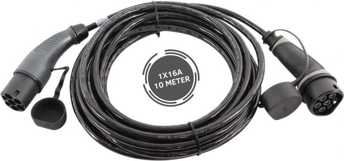 Ratio Basic Line laadkabel | type 2 naar type 2 | 3.7 kW | 1x16A | 10 meter