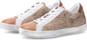 KUNOKA Alex cheetah - Sneakers Dames - maat 42 - Wit Bruin