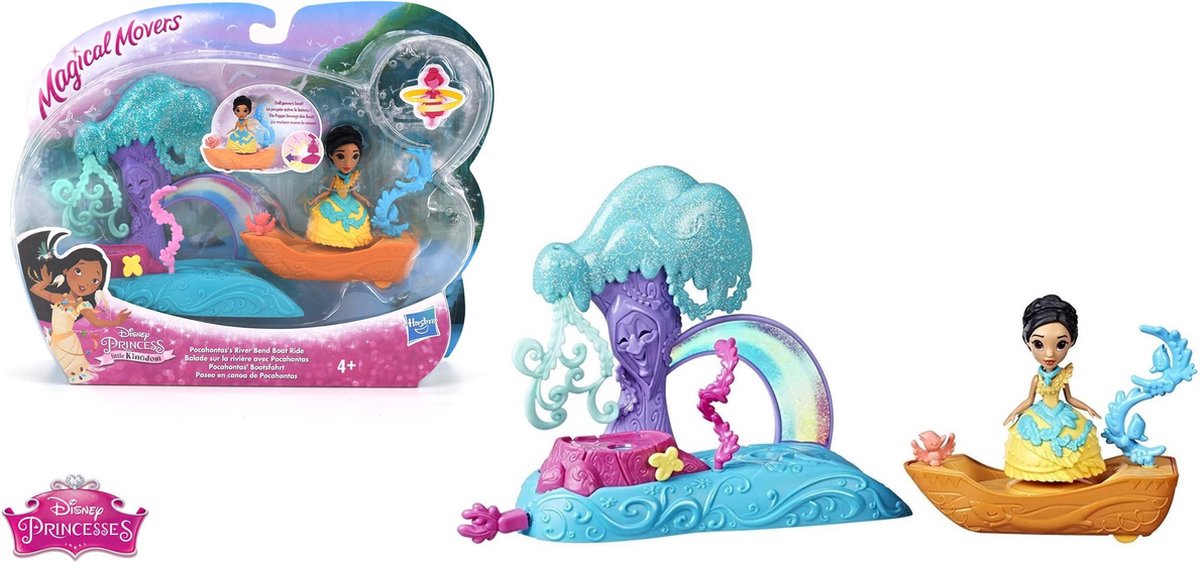 Disney Princess - Pocahontas -Boot - Prinses - Boottocht - Snap In figuur - Magical Movers - River Bend Boat Ride - Van Hasbro