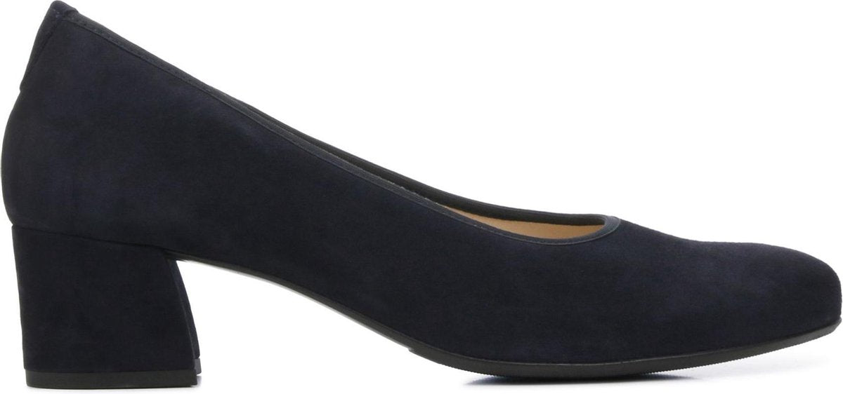 Hassia Vrouwen Suède  Pumps / Damesschoenen Blokhak hoogte 5 - 5.5 cm   - 304902 - Blauw - Maat 41