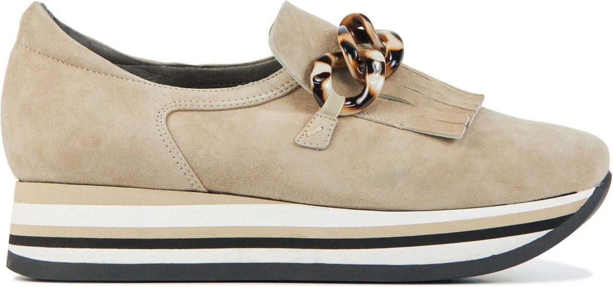 Softwaves Vrouwen  Sneakers / Damesschoenen 7.78.08 - Beige - Maat 41