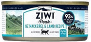 25x Ziwi Peak Kattenvoeding Cans Mackerel & Lamb 85 gr.