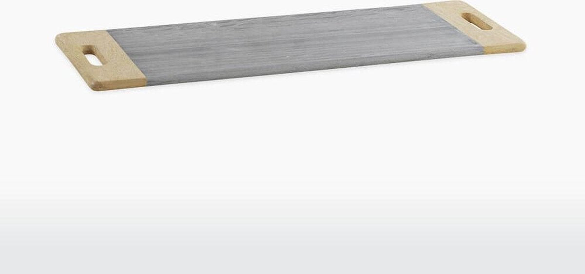 Nkuku Marmeren Serveerplank - BWARI - Mangohout & Grijs Marmer - Large (1.5 x 59.5 x 20.5 cm)
