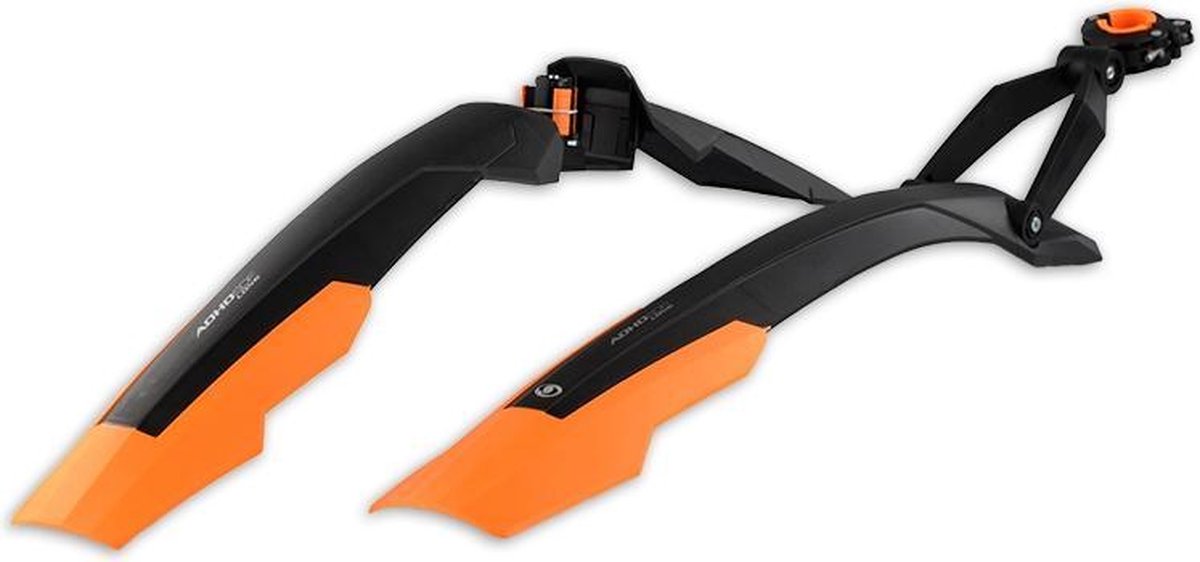 Simpla Spatbordset Adhd Long 27.5-29 Inch Zwart/oranje