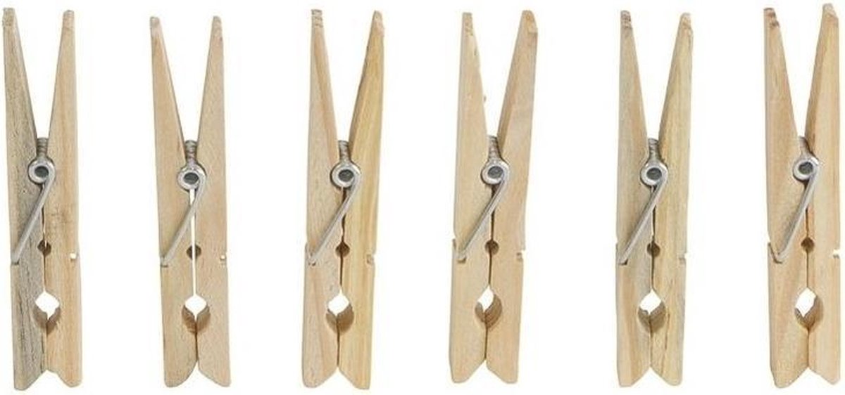 216x Wasknijpers / wasspelden van hout - huishoudelijke producten - knijpers