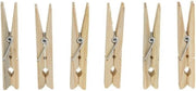 216x Wasknijpers / wasspelden van hout - huishoudelijke producten - knijpers