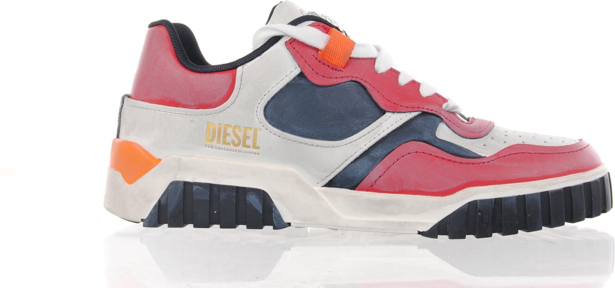 DIESEL herensneaker "Le Rua" - rood/wit - maat 44
