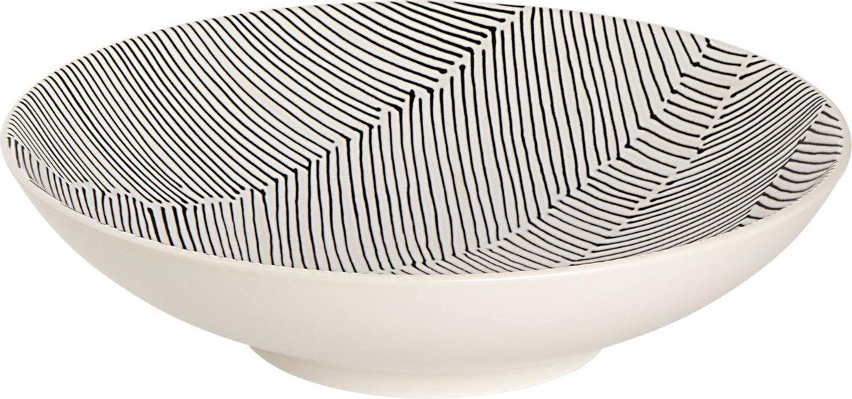 Palmer Schaal Leaf 19 cm 70 cl Wit Stoneware 1 stuk(s)