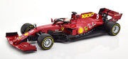 Bburago  Ferrari SCUDERIA SF1000 #5 SEBARIAN VETTEL 2020 - FERRARI 1000th RACE Toscane Mat Rood/zwart schaalmodel 1:18