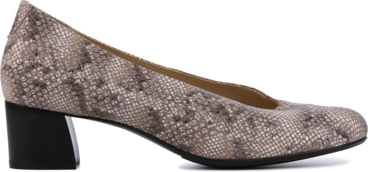 Hassia Vrouwen Suède  Slangenprint Pumps / Damesschoenen Blokhak hoogte 2.5 - 4.5 cm   - 304936 - Roze - Maat 39