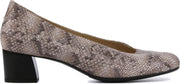 Hassia Vrouwen Suède  Slangenprint Pumps / Damesschoenen Blokhak hoogte 2.5 - 4.5 cm   - 304936 - Roze - Maat 39
