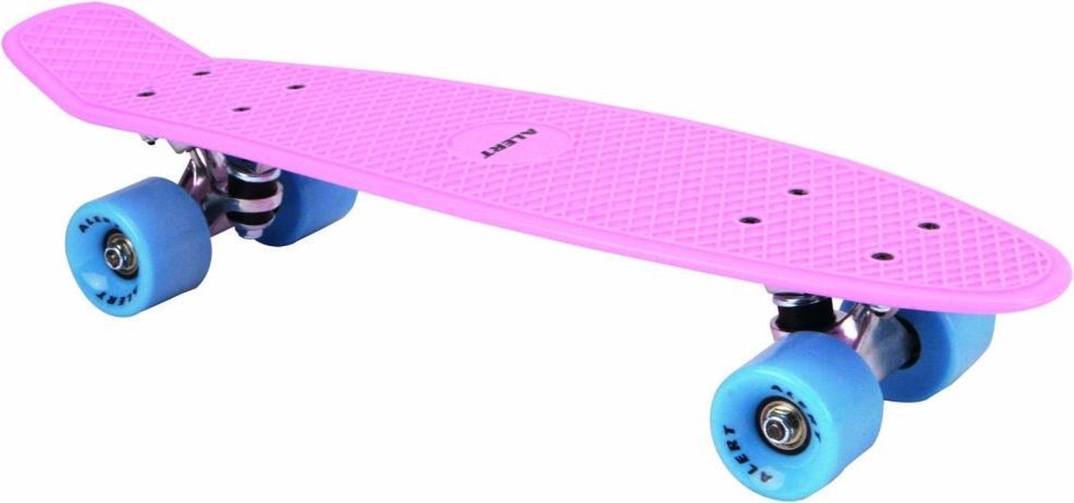 Alert Skateboard 55 cm Roze/Blauw