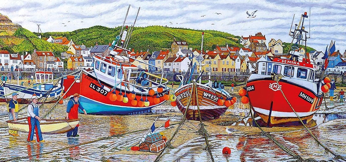 Gibsons puzzel Seagulls at Staithes - 636 stukjes