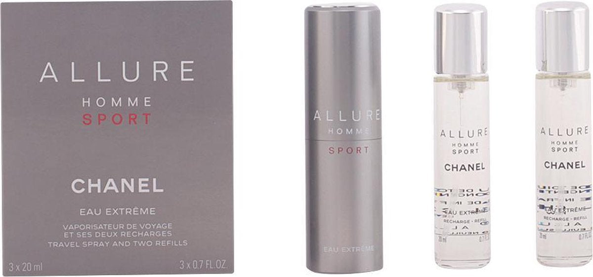 ALLURE HOMME SPORT eau extrême spray refillable 3 x 20 ml | parfum voor heren | parfum heren | parfum mannen