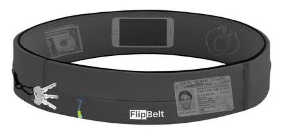 Flipbelt - Zipper - Running belt - Hardloop belt- Hardloop riem - Carbon - XL