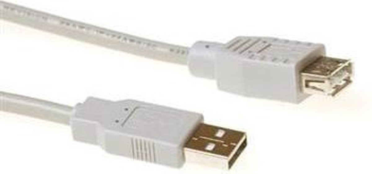 Intronics USB 2.0 verlengkabel USB A male - USB A female ivoor