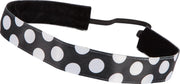 Trishaband Polka Dot Black White Big 25mm