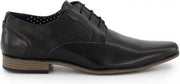 GENTS | Schoenen Heren | Nette Veterschoen splitleer zwart 0063 Maat 46