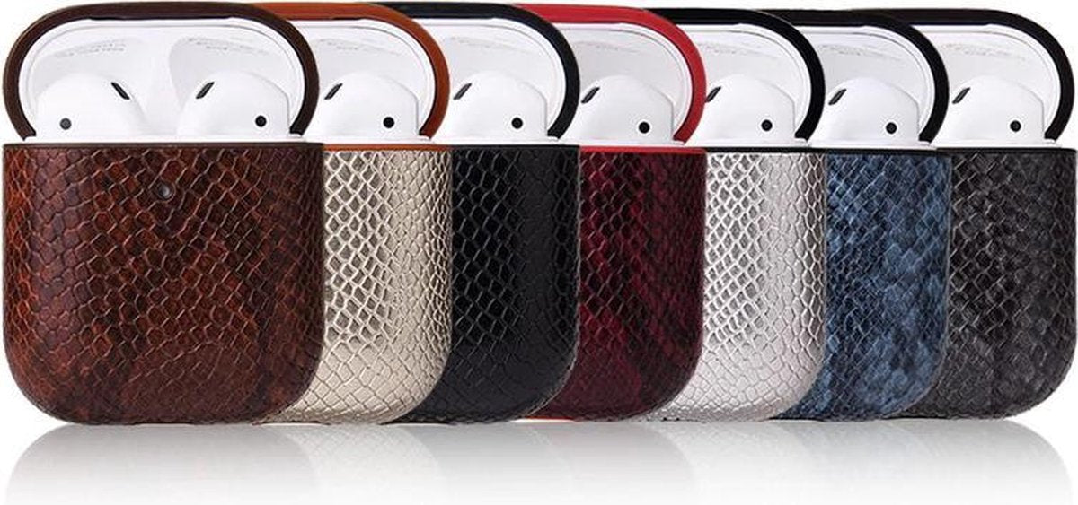 Airpods Hoesje Unieke Slangenprint Beschermend