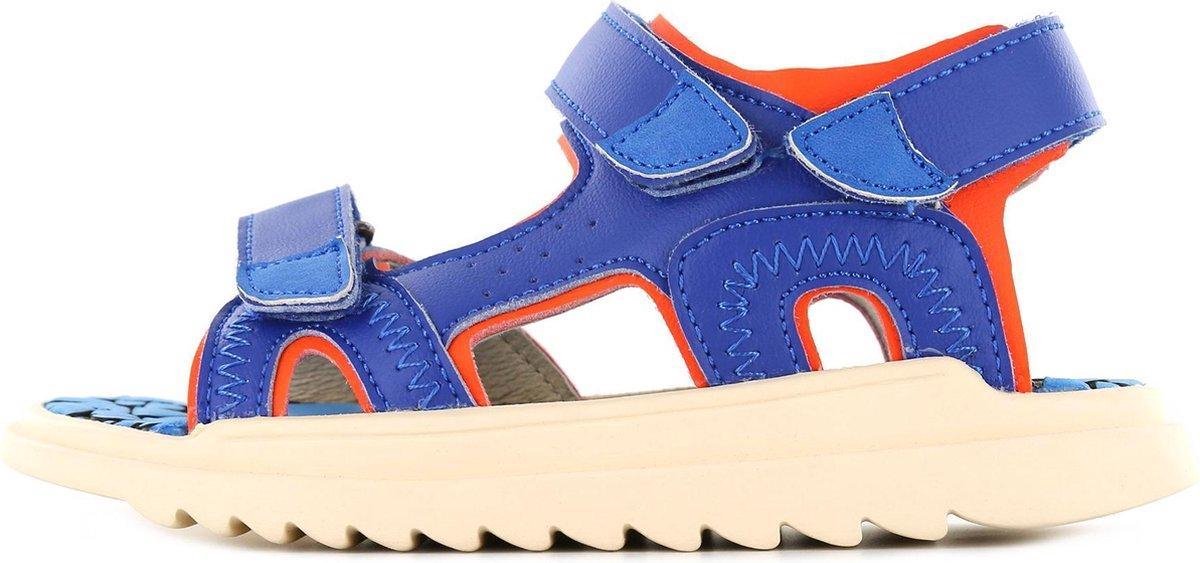 Shoesme Active Jongens Sandaal - Blauw Oranje - Maat 32