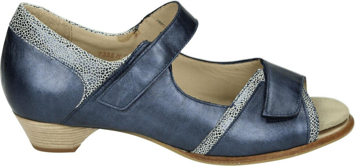 Verhulst 7355 - Volwassenen Sandalen met hakDames Sandalen - Kleur: Blauw - Maat: 40.5
