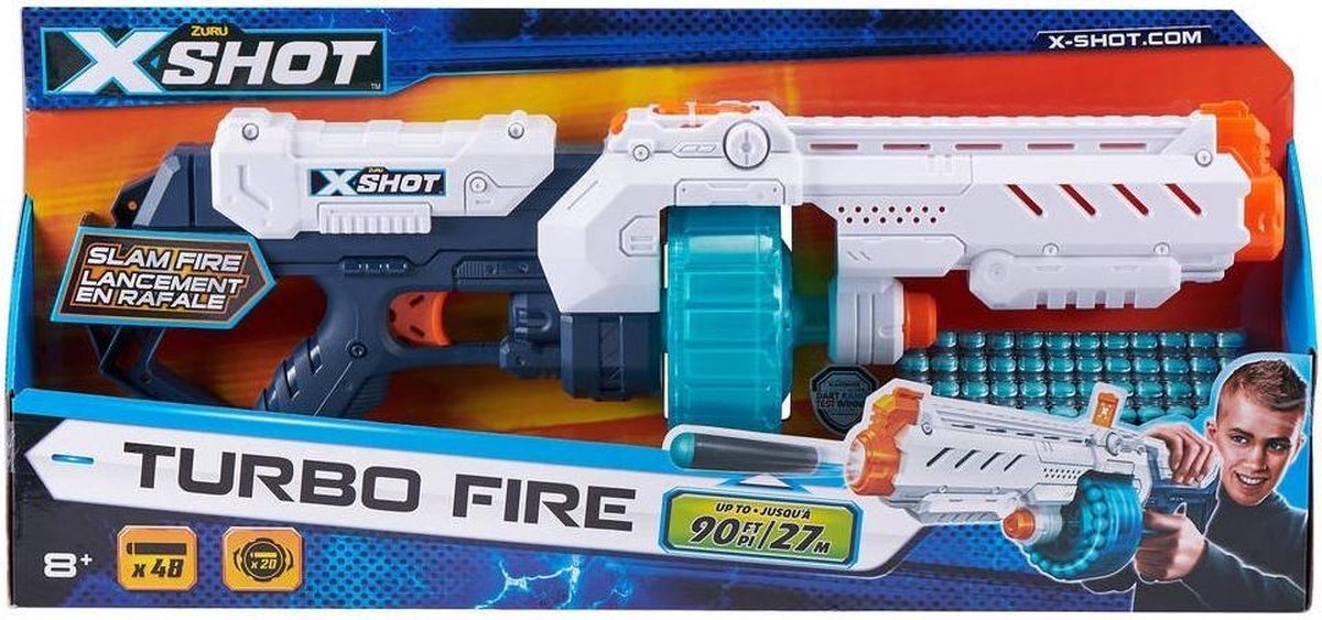 Zuru X-Shot Turbo Fire Blaster + 48 Darts