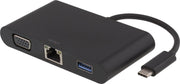 DELTACO USBC-1268 USB-C Docking station met VGA