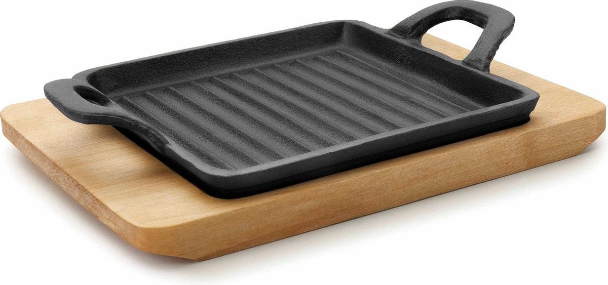 Lacor Mini grillpan vierkant + plankje