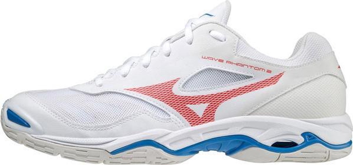 Mizuno Wave Phantom 2 - wit/blauw - maat 46.5
