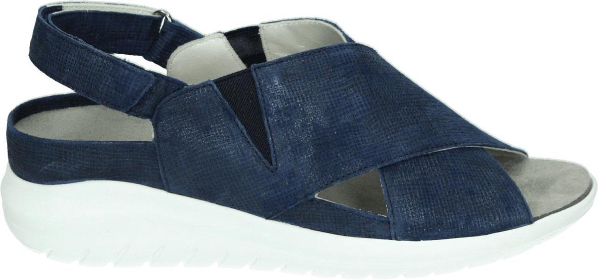 Verhulst 1356 H - Volwassenen Sandalen met hakDames Sandalen - Kleur: Blauw - Maat: 37.5