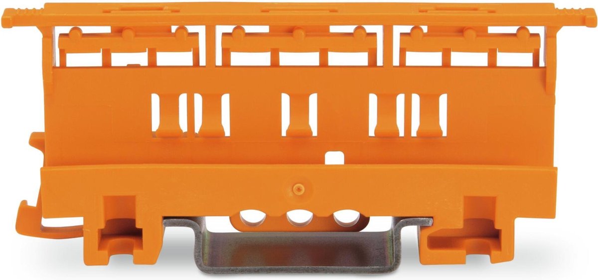 Wago Bevestigingsadapter; Serie 221 - 4 mm²; voor montage op TS 35/schroefmontage; oranje