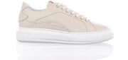BLACKSTONE damessneaker - VL 85 - beige  - maat 41