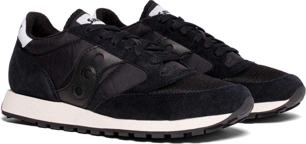 Saucony - Heren Sneakers Jazz Original Vintage Black/Black - Zwart - Maat 42 1/2