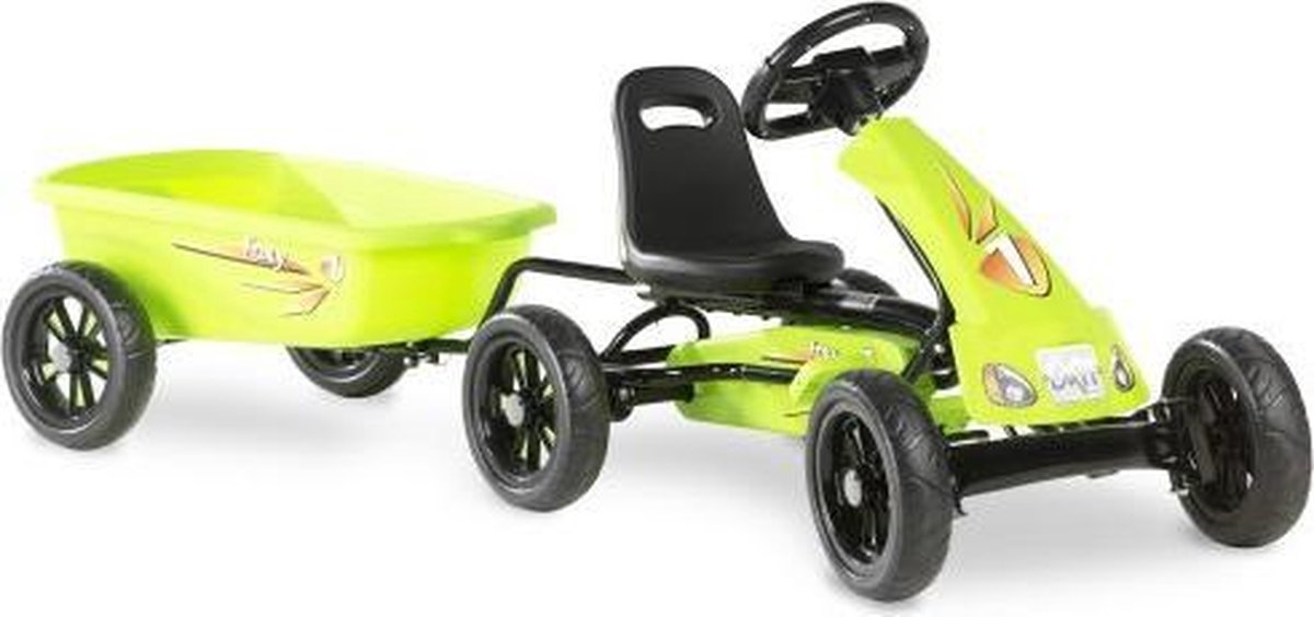 EXIT Foxy Green skelter met aanhangwagen - groen