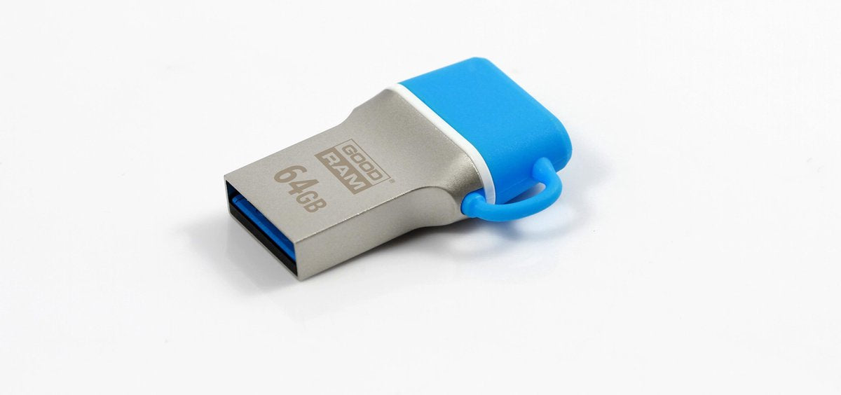 Goodram 64GB USB 3.0 USB flash drive USB Type-A / USB Type-C 3.2 Gen 1 (3.1 Gen 1) Blauw