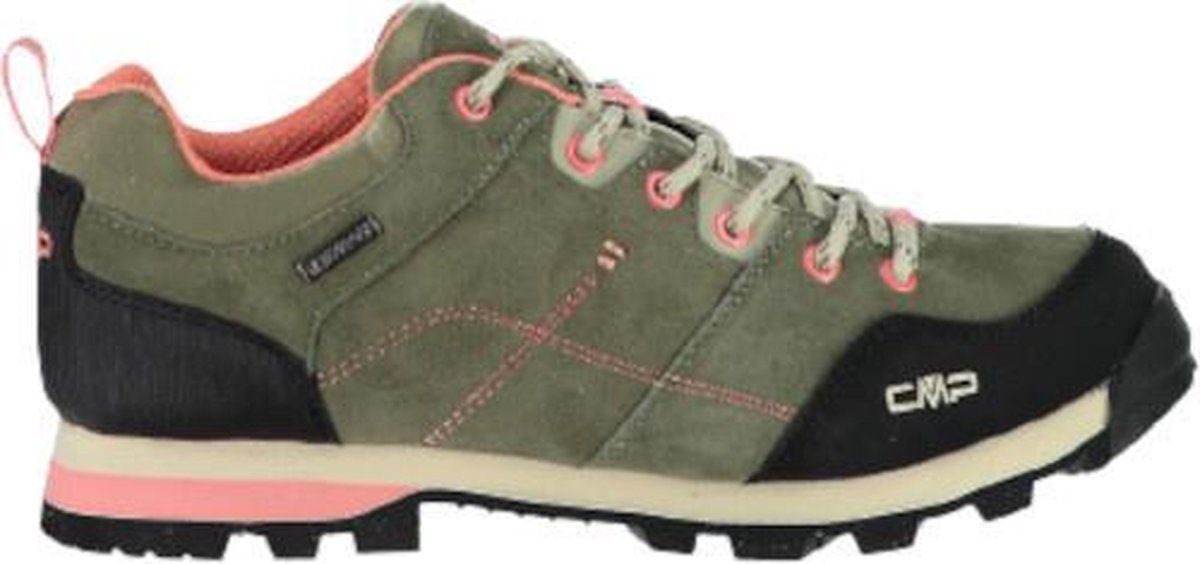 Cmp Wandelschoenen Low Alcor Dames Leer Khaki/zwart Maat 41