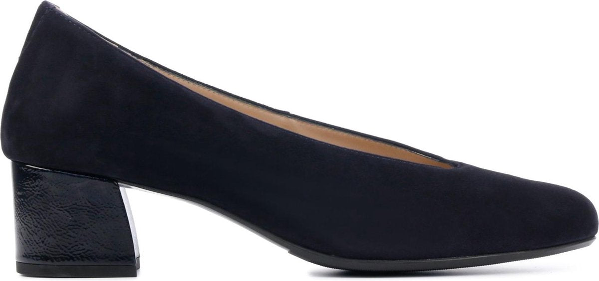 Hassia Vrouwen Suède  Pumps / Damesschoenen Blokhak hoogte 5 - 5.5 cm   - 304932 - Blauw - Maat 38