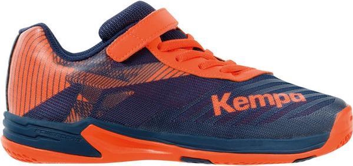 Kempa Wing 2.0 Velcro kinderen - navy/oranje - maat 33