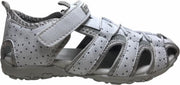 Lumberjack velcro bloemen gesloten sandalen M0177 wit silver mt 32