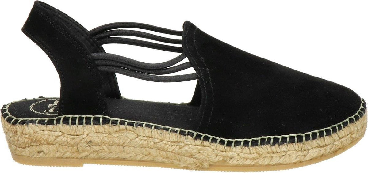 Toni Pons Nuria Dames Espadrilles - Black/Black-Black - Maat 37