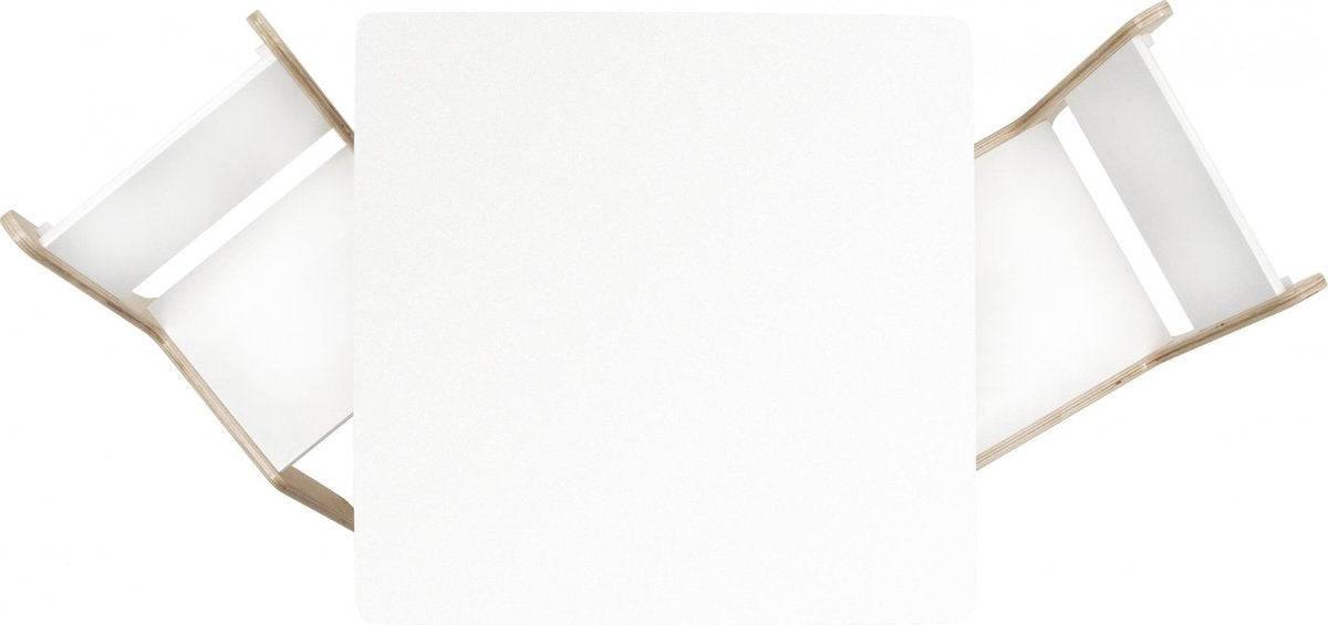 Arditex Tafelset Junior 60 X 48 Cm Hout Wit/beige 3-delig