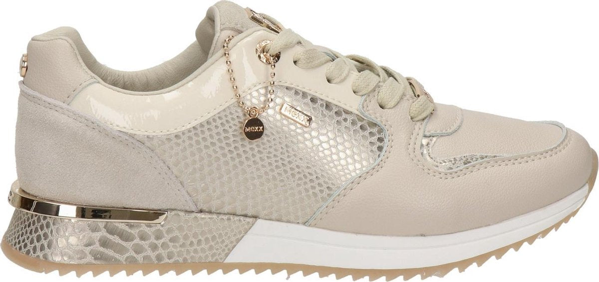 Mexx Dames Lage sneakers Fleur - Beige - Maat 41
