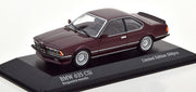 BMW 635 CSi 1982 Donkerrood Metallic 1-43 Minichamps Limited 500 Pieces