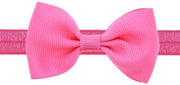 JillyBee - Haarband - Haren - Band - Baby - Strik - Fijn - Donker Roze