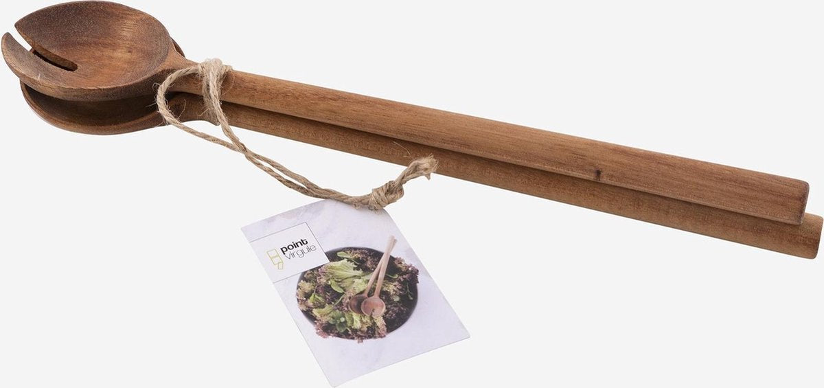 Point Virgule 2-delig slabestek uit acaciahout 29cm